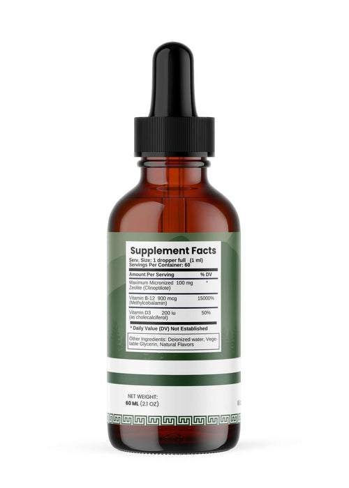 The One Healer detox solution for families, featuring natural zeolite and D3, promoting health and wellness.