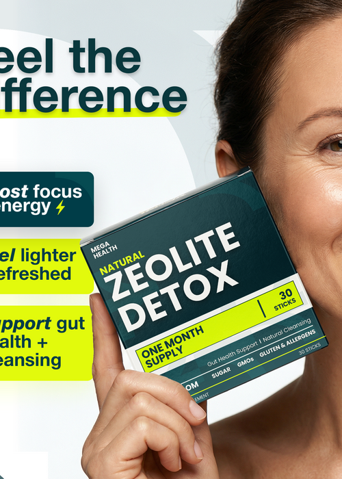MEGA HEALTH Zeolite Detox box packaging detail