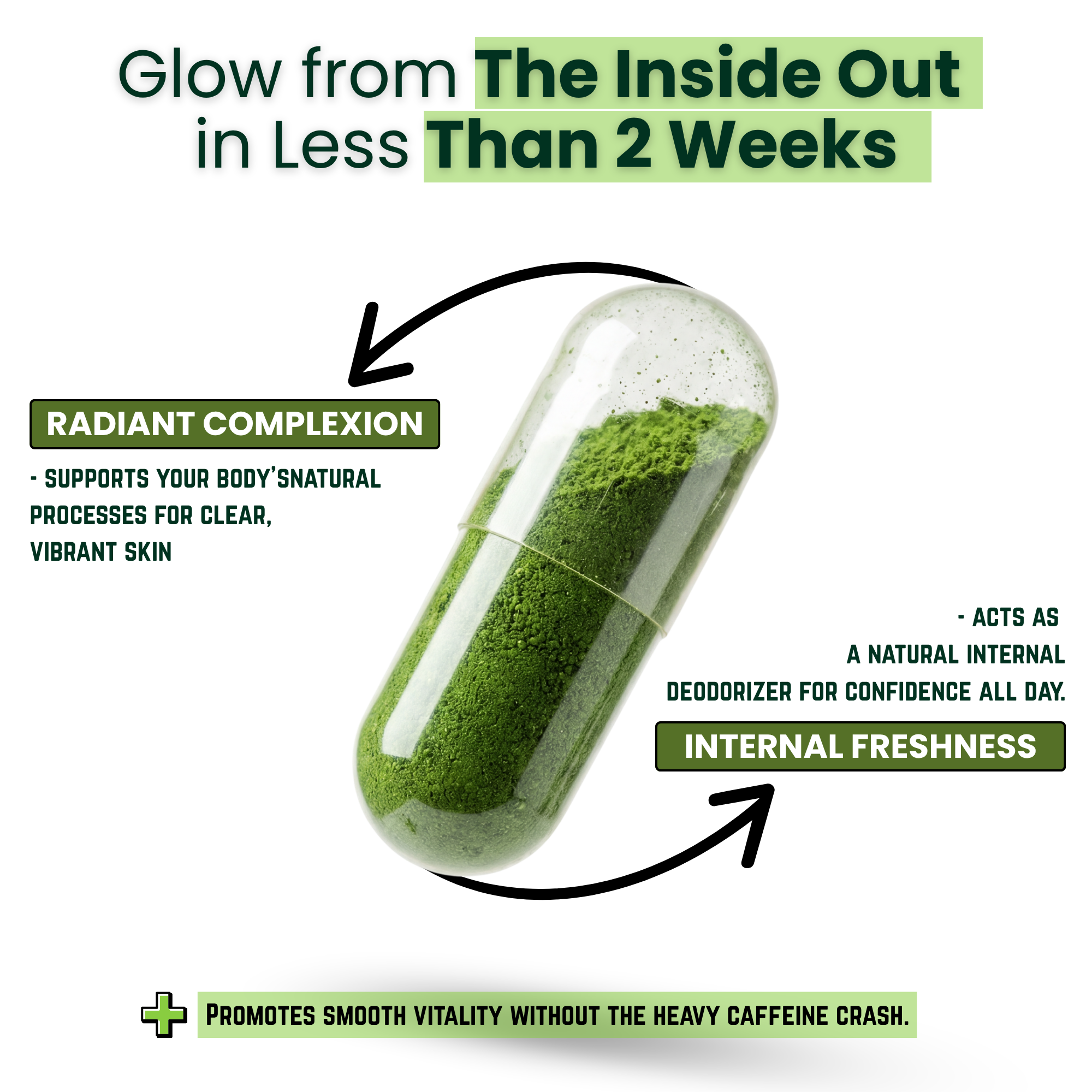 MEGA HEALTH Chlorophyll Capsules — Freshness From Within | 12,000mg per Jar | 2-Month Supply