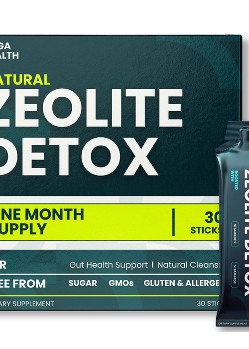 MEGA HEALTH Natural Zeolite Detox Sticks — Buy 1 Get 1 Free, two box bundle