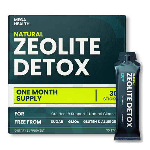 MEGA HEALTH Natural Zeolite Detox Sticks — Buy 1 Get 1 Free, two box bundle