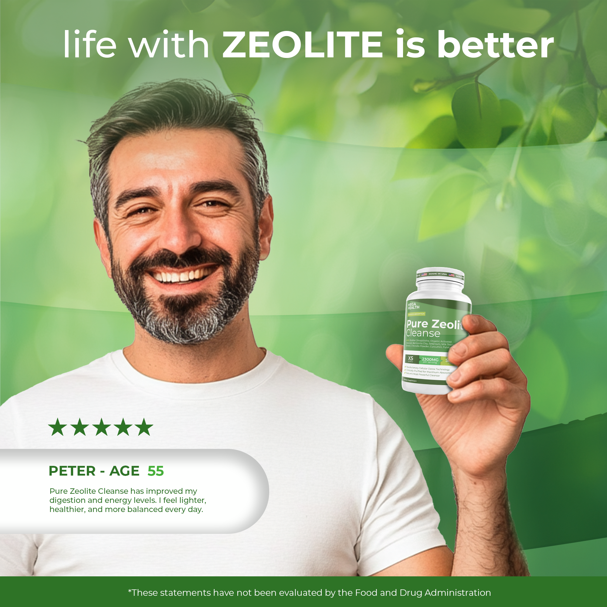Pure Zeolite Cleanse health and wellness detox product